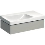 Skrinka pod umývadlo Geberit Xeno2 s úložnou plochou, s 1 zásuvkou, Šedo-béžová/Matné