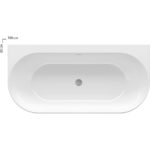 Vaňa FREEDOM W 1660x800 snowwhite voľne stojaca