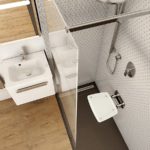 Sprchové sedadlo RAVAK OVO-B II, Clear/Antikoro