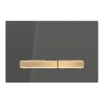 Ovládacie tlačidlo Geberit Sigma50, pre dvojité splach., kovová farba, mosadz, čierna