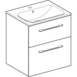 Súprava nábyt. umýv. Selnova Square, so skrinkou pod umýv., orech hickory / Melamín