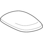 WC sedadlo Geberit Citterio: s aut. zatváraním, biela