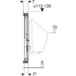 Prvok Geberit Kombifix pre pisoár, 109–127 cm, univerzálny