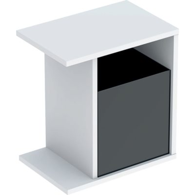 Bočný prvok Geberit iCon s úložným boxom, Biela /Matné, 841137000