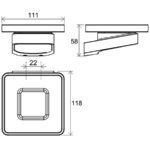 TD 200 Držiak s mydelničkou