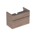 Skrinka Geberit Smyle Square pod umývadlo, s 2 zásuvkami, T=47cm, orech/láva/matná