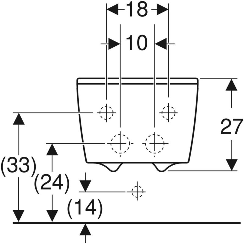 Závesný bidet Geberit Xeno2, uzavretý tvar: T=54cm, Prepad=Bez, Biela / KeraTect, 500.501.01.1
