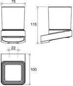 TD 210 Držiak s pohárikom