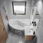 922.00 Sprchový set - ručná sprcha Flat M, tyč 60 cm, hadica