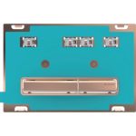 Ovládacie tlačidlo Geberit Sigma50, pre dvojité splach., červené zlato, biela