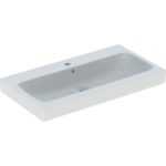 Umývadlo na dosku Geberit iCon: B=75cm, T=48.5cm, Otvor pre batériu=V strede, biela