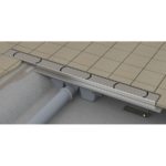 Sprchový odtokový žľab Chrome 850 mm, k stene, nehrdzavejúca oceľ, X01627
