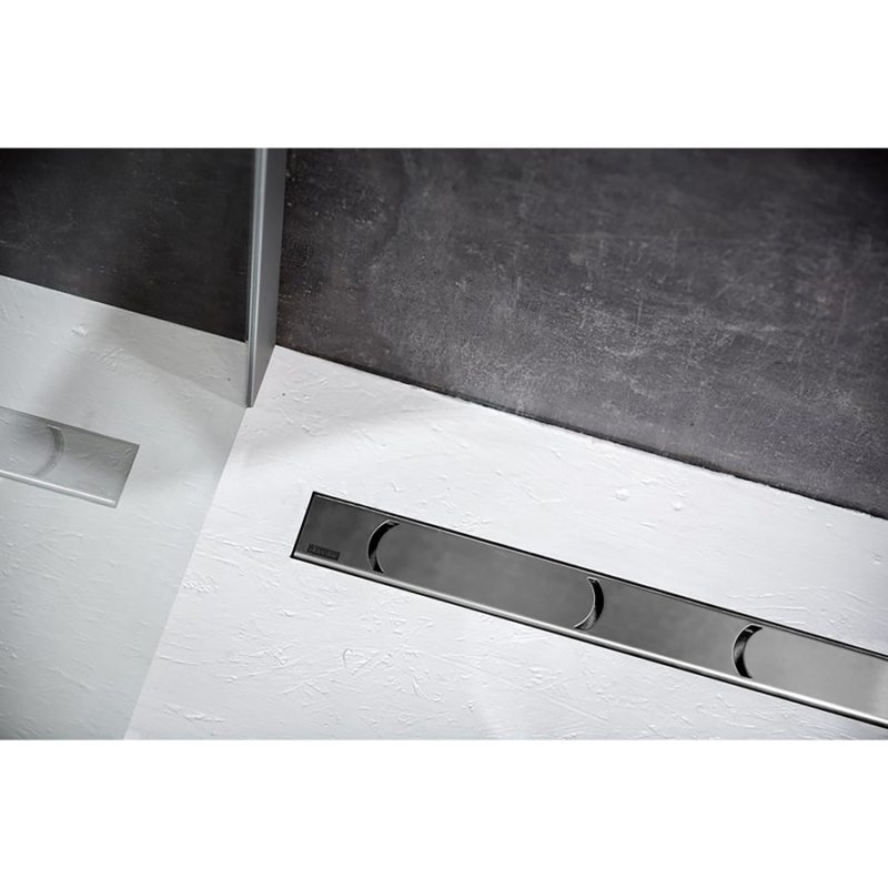 Sprchový odtokový žľab Chrome 850 mm, k stene, nehrdzavejúca oceľ, X01627
