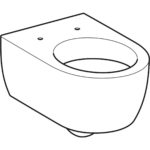 Závesné WC s hlbokým splachovaním Geberit iCon, uzavretý tvar: T=53cm, Biela, 204000000