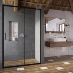 Sprchovací kút Blix Slim BLSDP2-100 LESK+TRANSPARENT