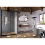 Sprchovací kút Blix Slim BLSDP2-100 LESK+TRANSPARENT