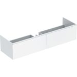 Skrinka pod umývadlo Geberit Xeno2 z minerálneho materiálu, s 2 zás., biela /Matné