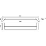 TD 320 Držiak na uterák dvojitý