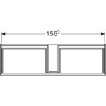 Skrinka pod umývadlo Geberit Xeno2 z minerálneho mater., s 2 zás., Šedo-béžová /Matné