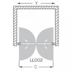 Sprchovacie dvere LLDO2 700/1900, transp.
