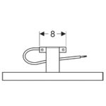 Svietidlo Geberit pre zrkadlovú skrinku: Chrómový vzhľad