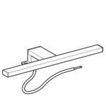 Svietidlo Geberit pre zrkadlovú skrinku: Chrómový vzhľad