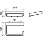 TD 400 Držiak na WC papier