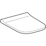 WC sedadlo Geberit Smyle Square, úzky dizajn: s aut. zatv., biela