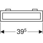 Držiak na uteráky Geberit Preciosa II, pre Umývadlo: L=48.5cm, Pochrómované