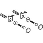 Pripevňovací materiál Geberit pre pisoár, Kerafix (2 ks): biela