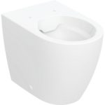 Stojacie WC s hlbokým splach. Geberit iCon, skryté upevnenie, Rimfree, biela