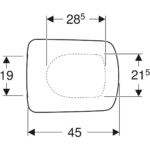 WC sedadlo Selnova Square, s rýchloupín. závesmi, s aut.zatv.,záves z pochróm. mosadze