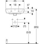 Malé umývadlo Selnova Square: biela