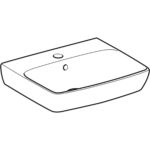 Malé umýv. Selnova Square: biela, B=50cm, H=17cm, T=42cm