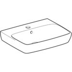 Umývadlo Geberit Selnova Square: B=55cm, T=44cm, biela