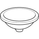 Vstavané umývadlo Geberit VariForm, okrúhle: D=39cm, biela