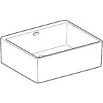 Viacúčelový drez Geberit Publica s prepadom: B=50cm, H=20cm, T=39cm