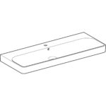 Umývadlo Geberit Smyle Square: B=120cm, T=48cm, biela