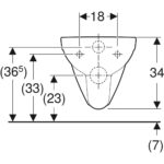 Závesné WC s hlbokým splach. Geberit Selnova Compact, Rimfree: biela
