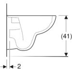 Závesné WC s hlbokým splach. Geberit Selnova Compact, Rimfree: biela