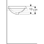 Zápustné umývadlo Geberit VariForm, okrúhle: D=40cm, biela