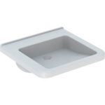 Bezbariérové umývadlo Geberit Selnova Comfort Square: B=65cm, T=55cm, biela