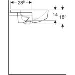 Polozápustné umývadlo Geberit VariForm, okrúhle: D=50cm, biela