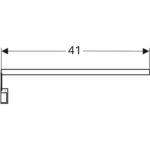 Svetelná lišta Geberit pre zásuvku: L=41cm