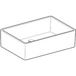 Viacúčelový drez Geberit Publica bez prepadu: B=60cm, T=40cm, Prepad=Bez, biela