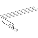 Dvojitá svetelná lišta Geberit pre zásuvku: L=55cm