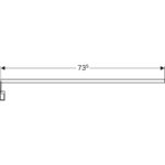 Svetelná lišta Geberit pre zásuvku: L=73.5cm
