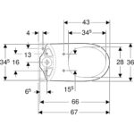 Stojacie WC Selnova Comfort pre nádržku umiestnenú na WC mise, s hlb. splach., biela