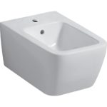 Závesný bidet Geberit iCon Square, uzavretý tvar: T=54cm, Prepad=Viditeľné, biela