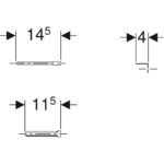 Predlžovacia súprava Geberit pre podomietkové splachovacie nádržky Delta a Twinline
